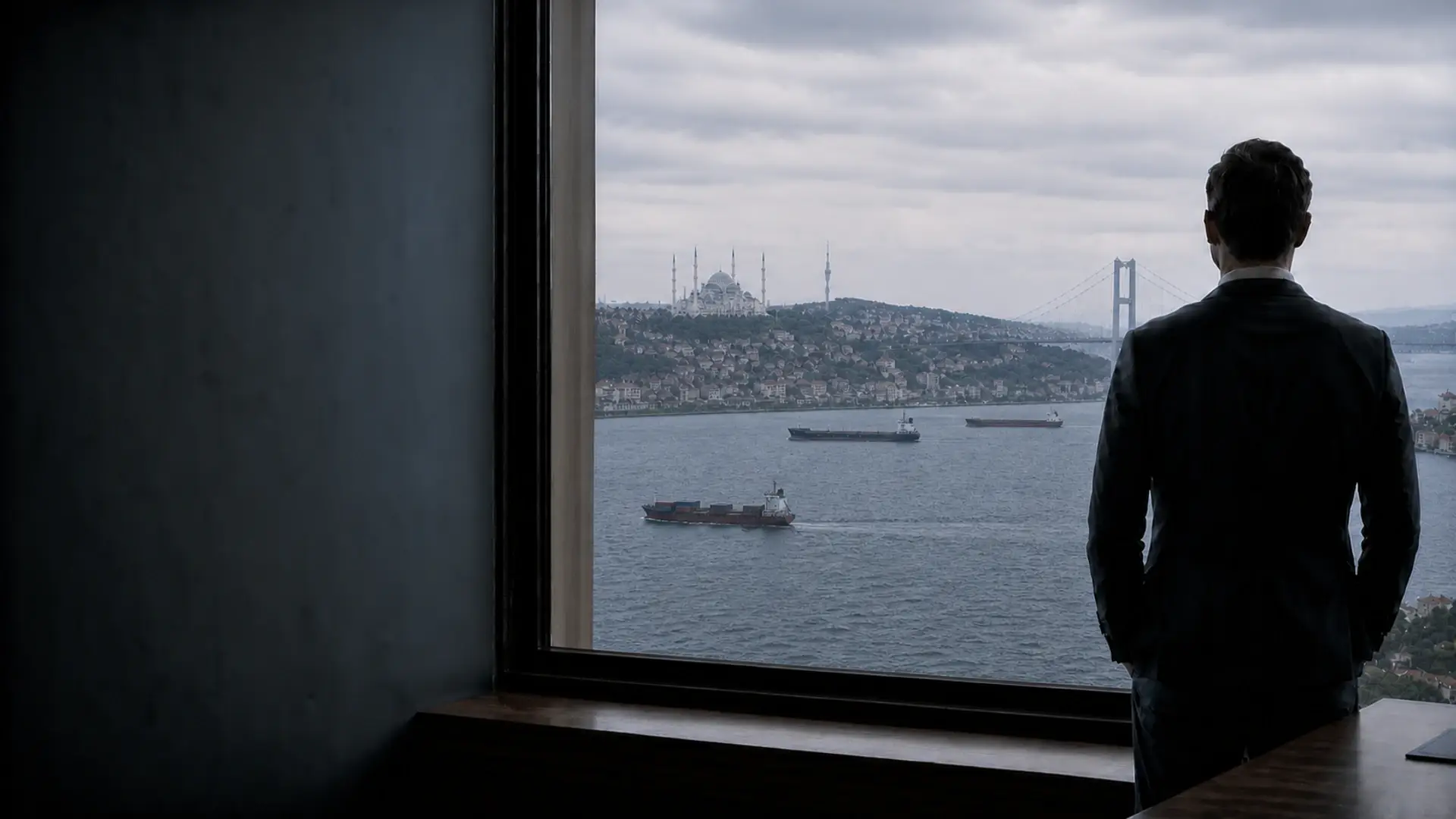 İstanbul Boğazı'na bakan yönetici